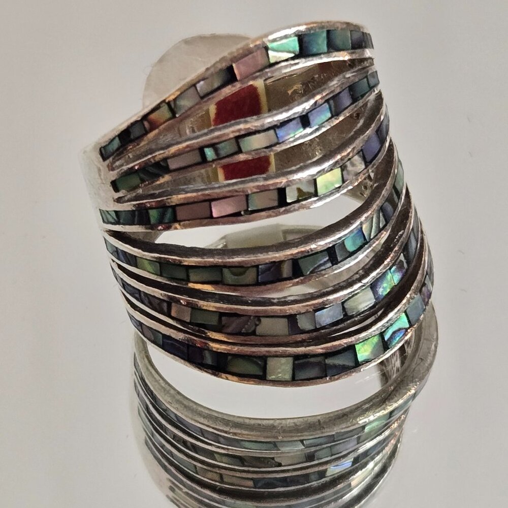 Sterling Silver Abalone Ring